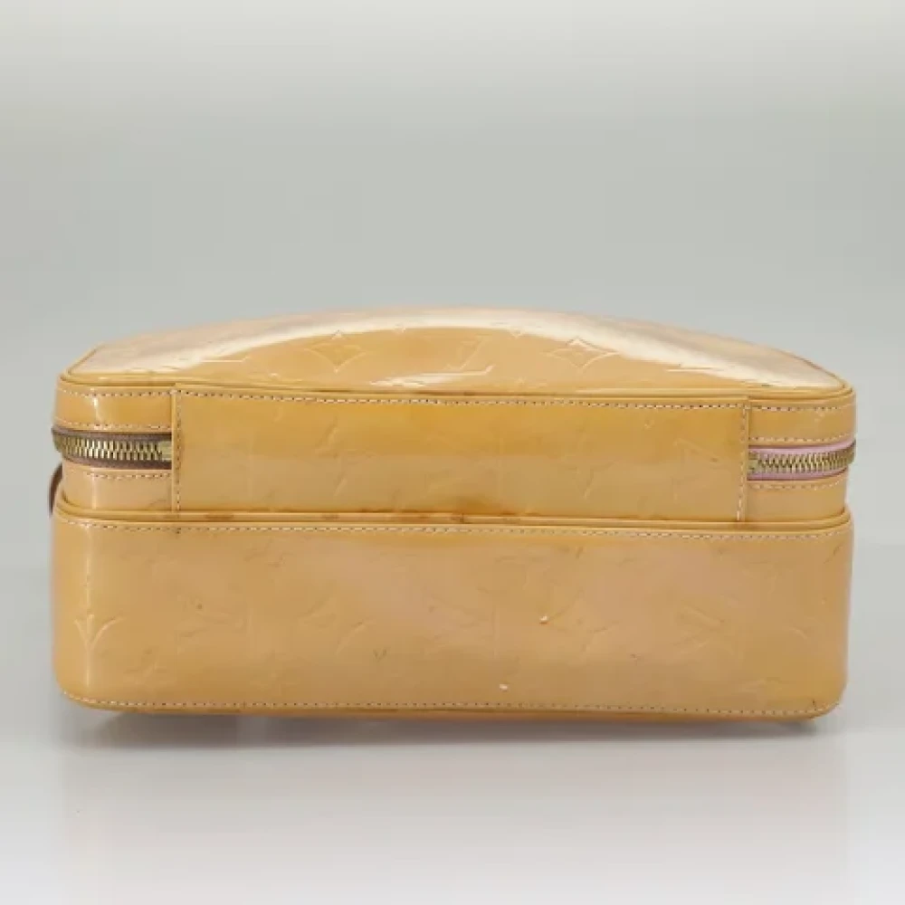 Louis Vuitton Vintage Pre-owned Leather backpacks Beige Dames