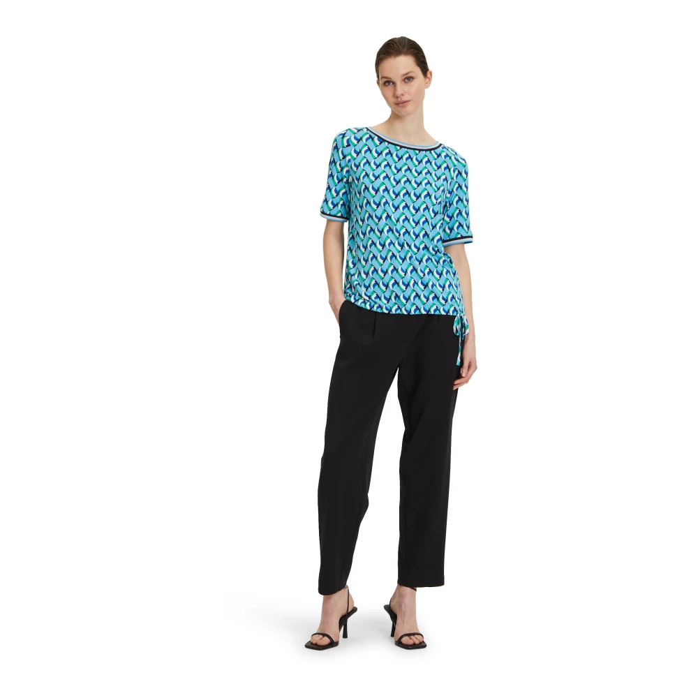 Betty Barclay Casual Shirt met Tunnelkoord en Grafische Print Multicolor Dames