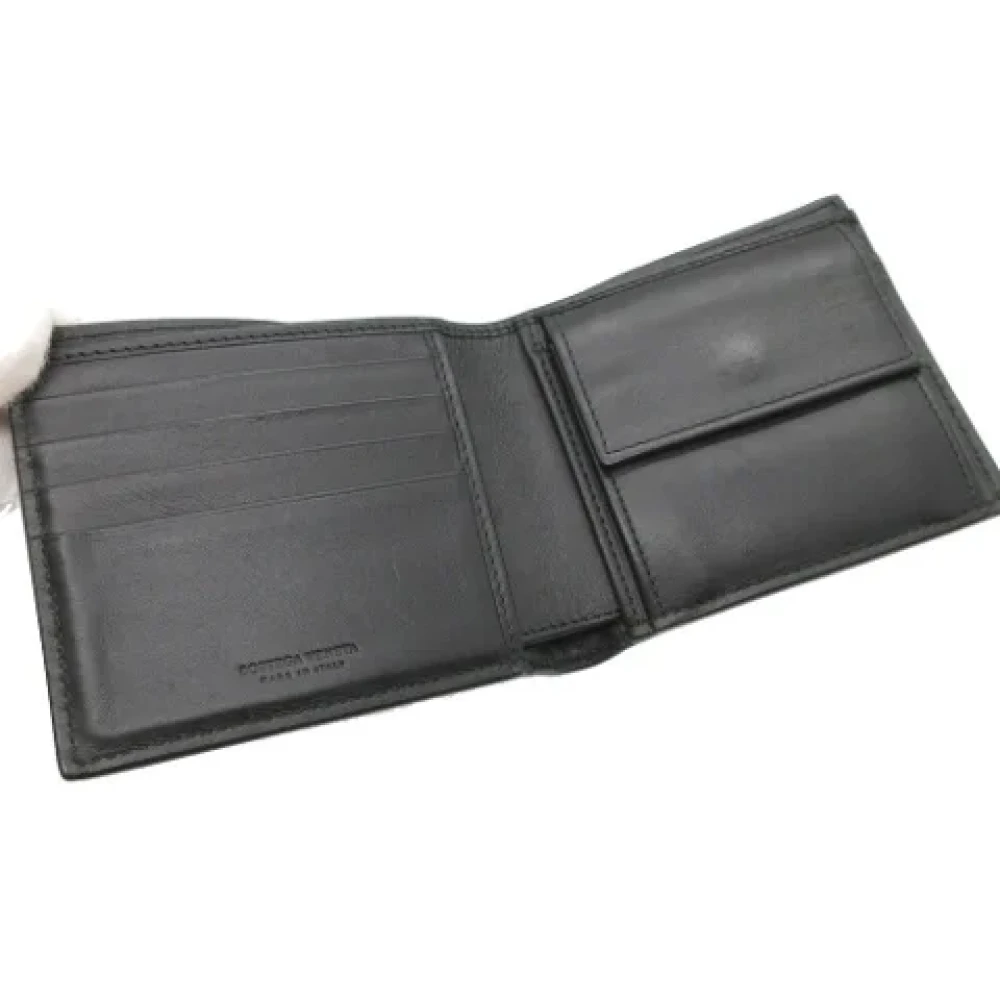 Bottega Veneta Vintage Pre-owned Leather wallets Black Heren