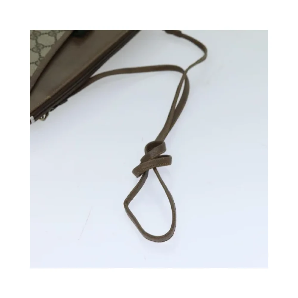 Gucci Vintage Pre-owned Canvas gucci-bags Beige Dames