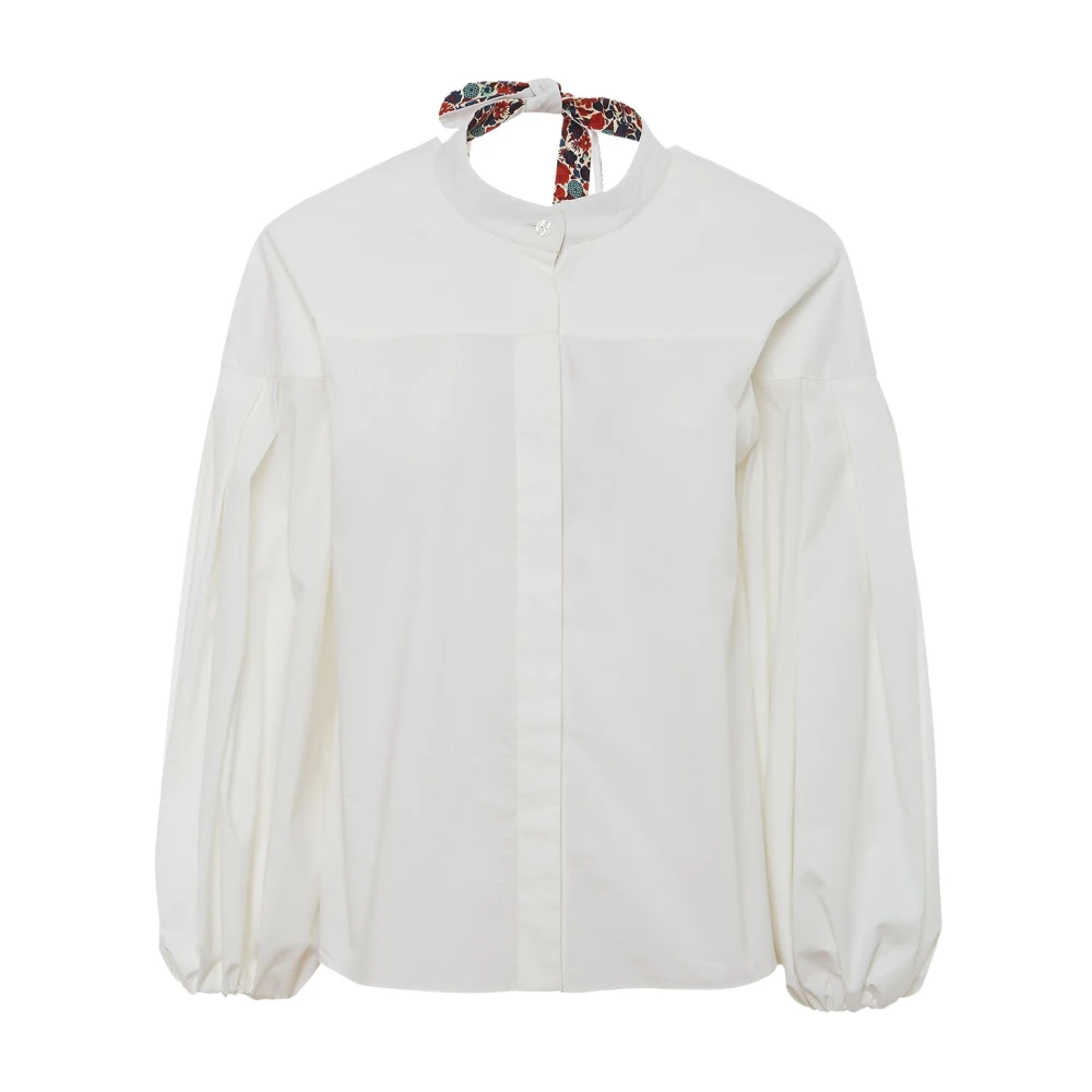 La Doublej Donna Bianco - Camicia Elegante Screen - Blouses & Shirts - L