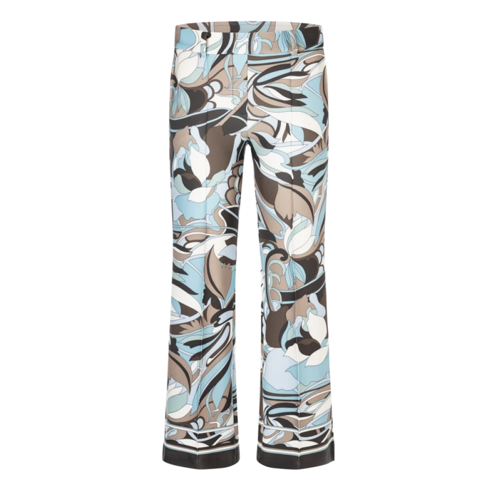 Cambio Women's Multicolor Francoise Cropped Trousers - Straight Trousers - Xs - Trousers