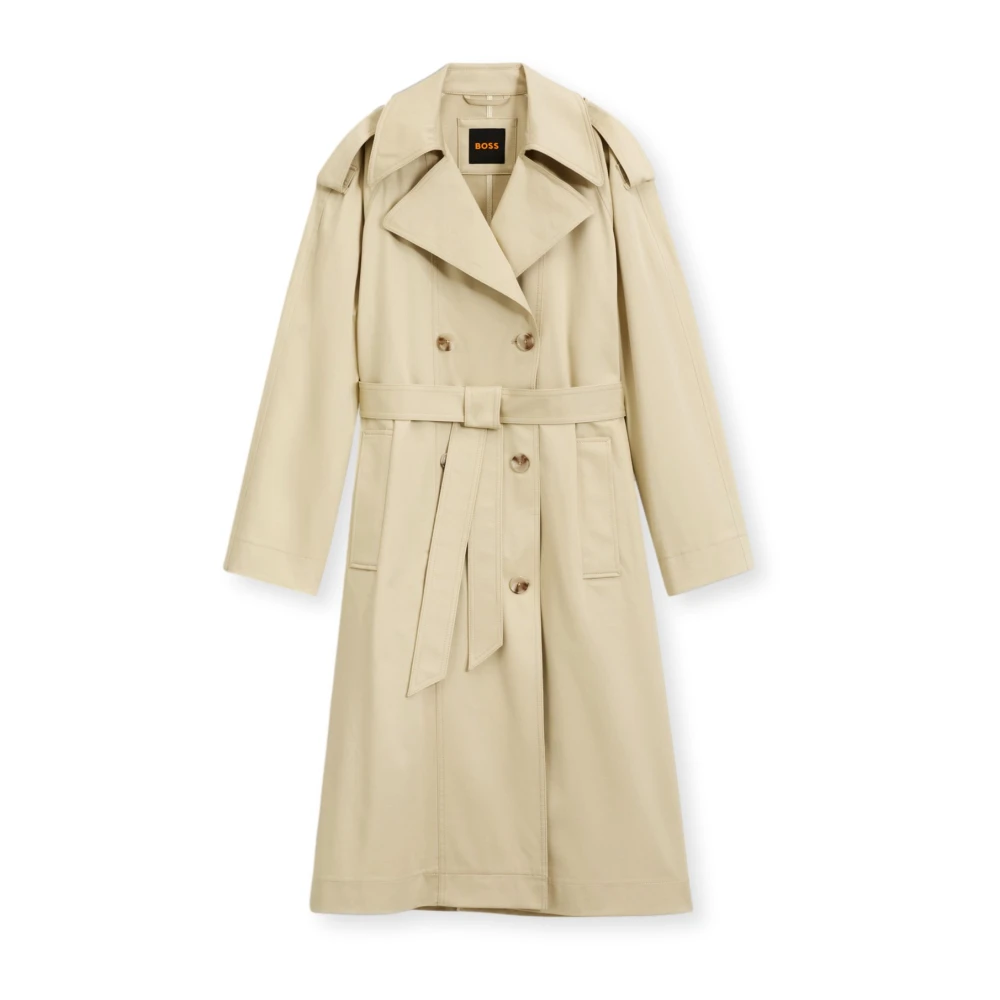 Boss Donna Beige Cappotti, Xl, New,