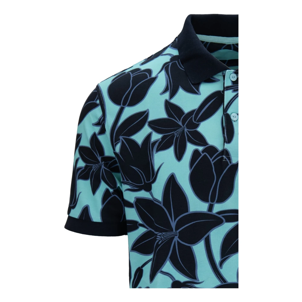 Sun68 Heren Bloemen Polo Shirt Multicolor Heren