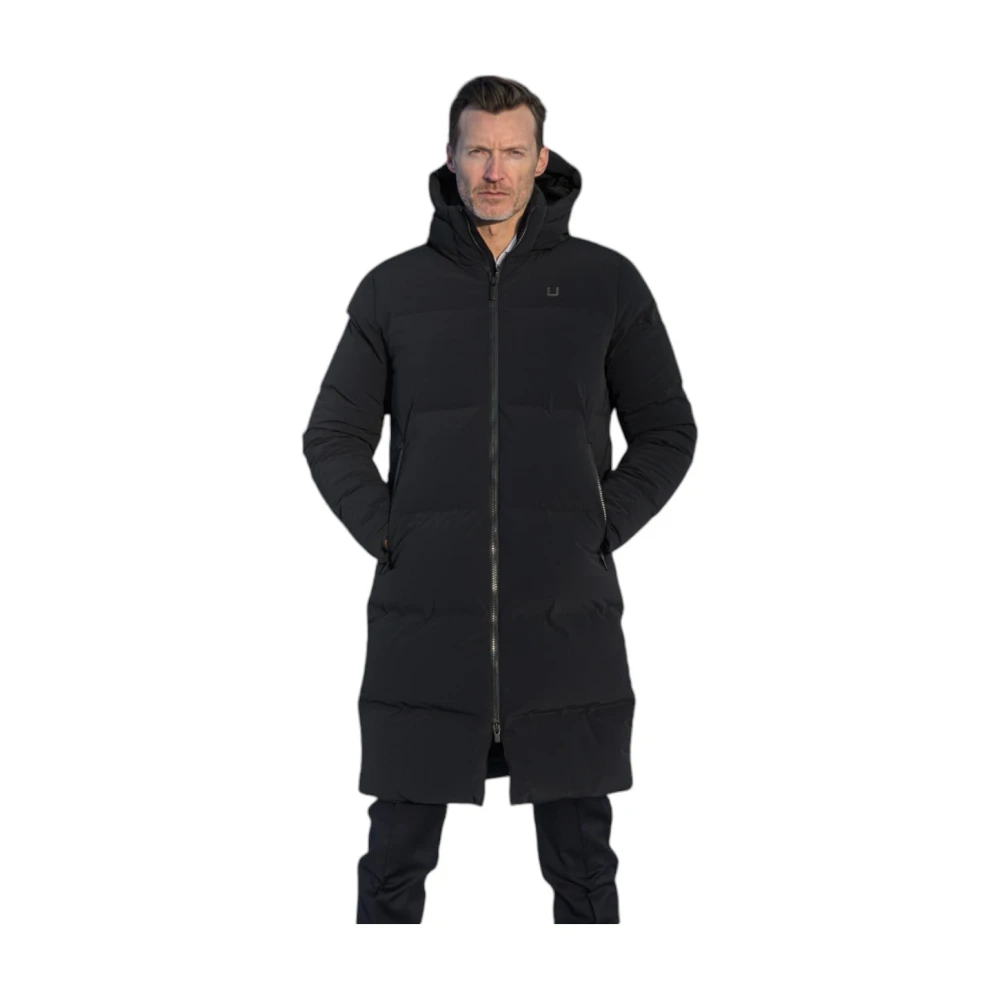 UBR Ultra Warme Zwarte Parka Jas Black Heren