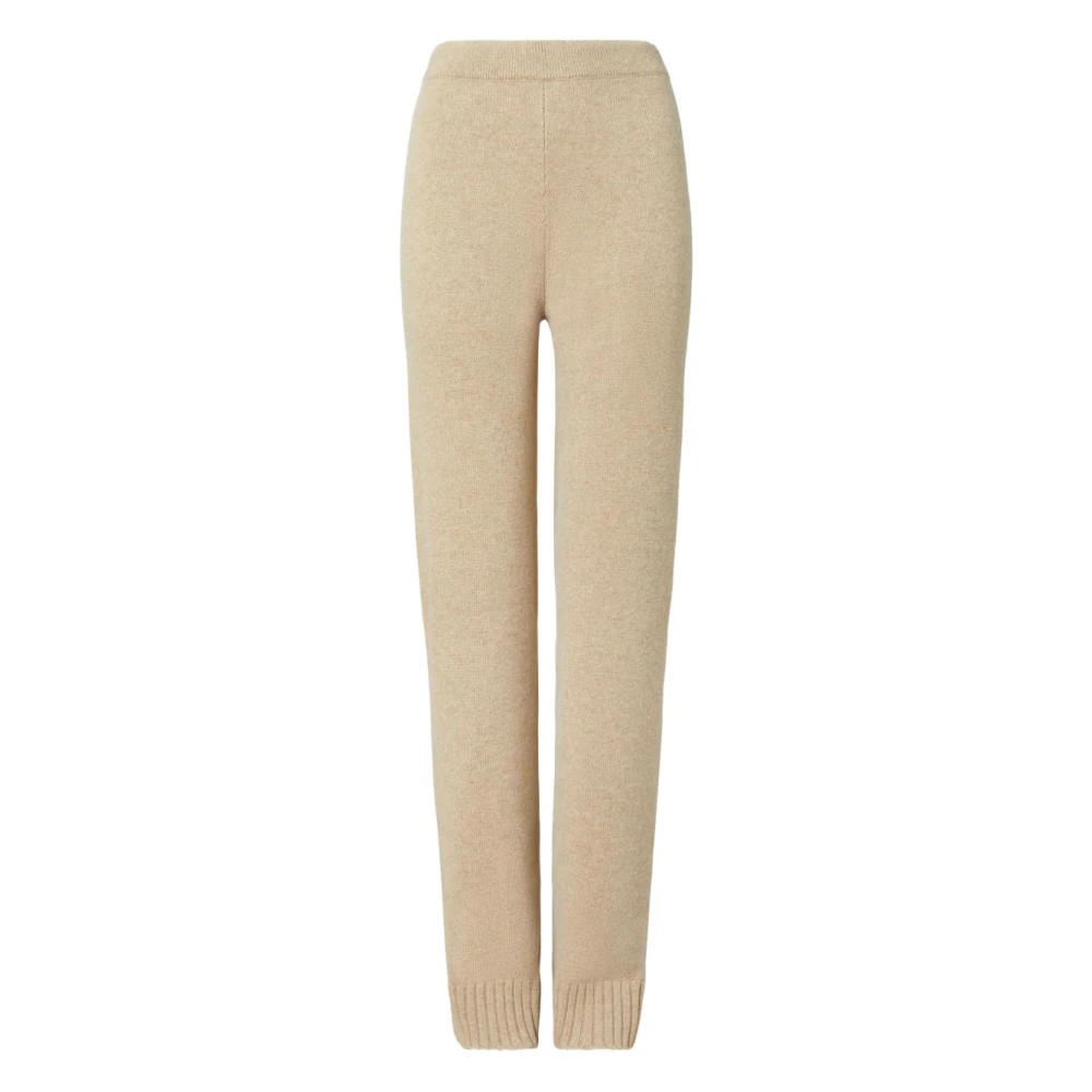 Tory Burch Women's Beige Sweatpants, S, Clothing Trousers Aw25