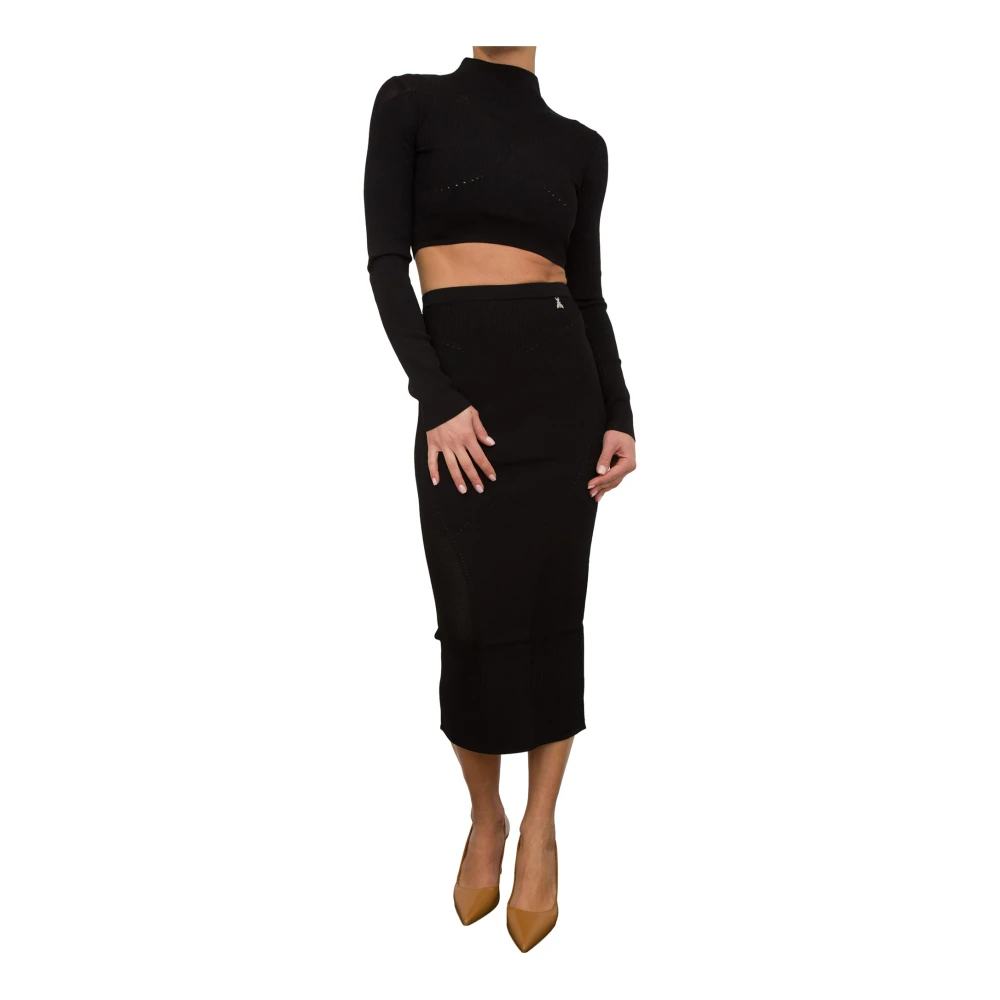 PATRIZIA PEPE Zwarte Rok Gonna Black Dames