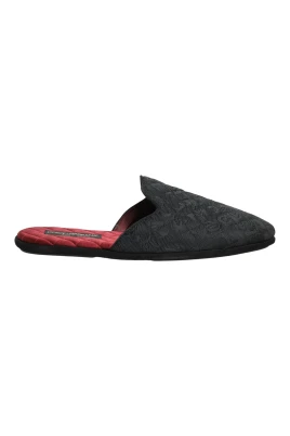 Floral Brocade Slides