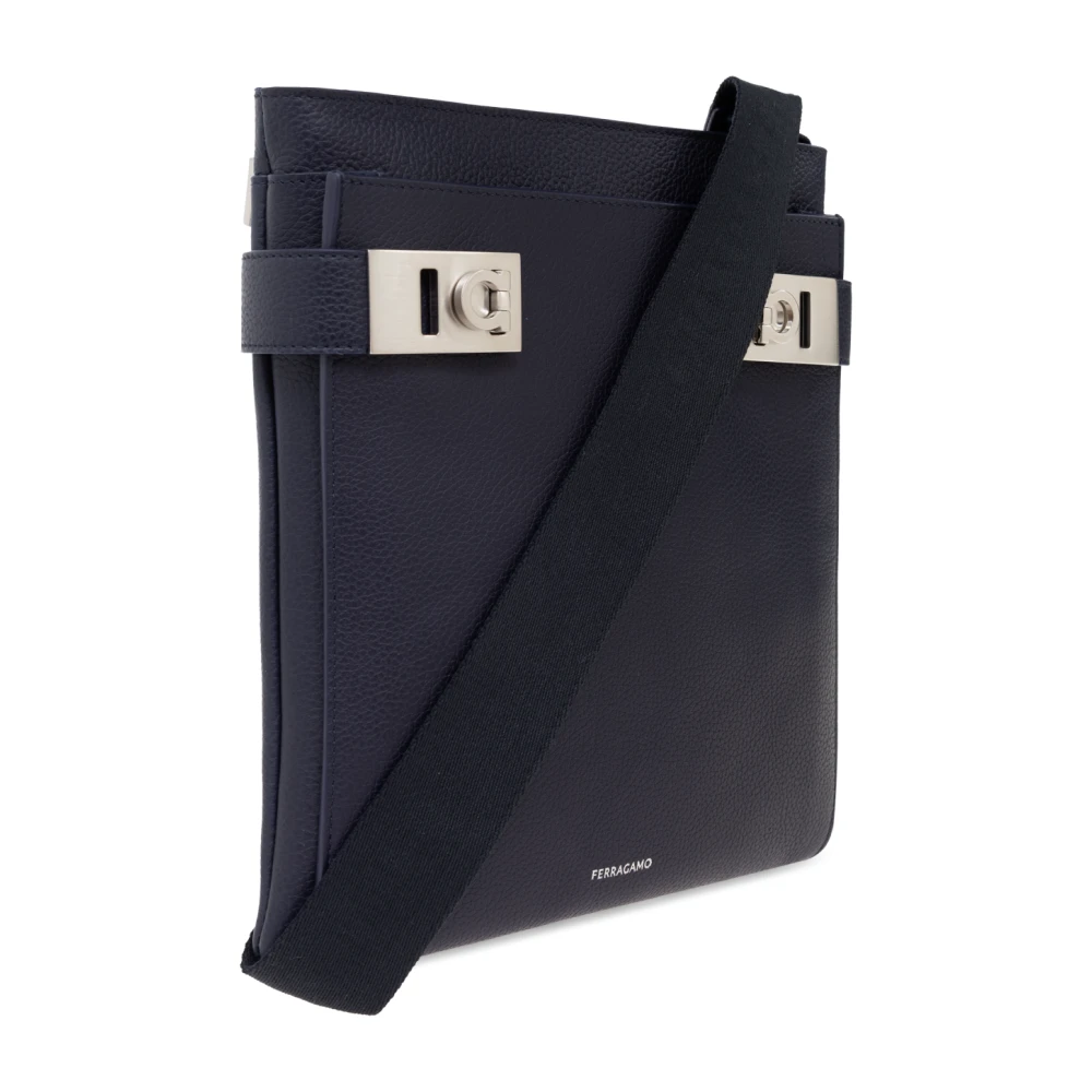 Salvatore Ferragamo Tweeling schoudertas Blue Heren