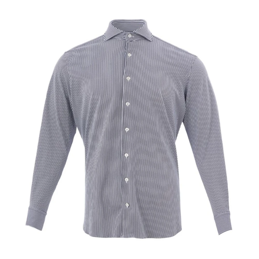 Lardini Multicolor Katoenen Overhemd Blue Heren