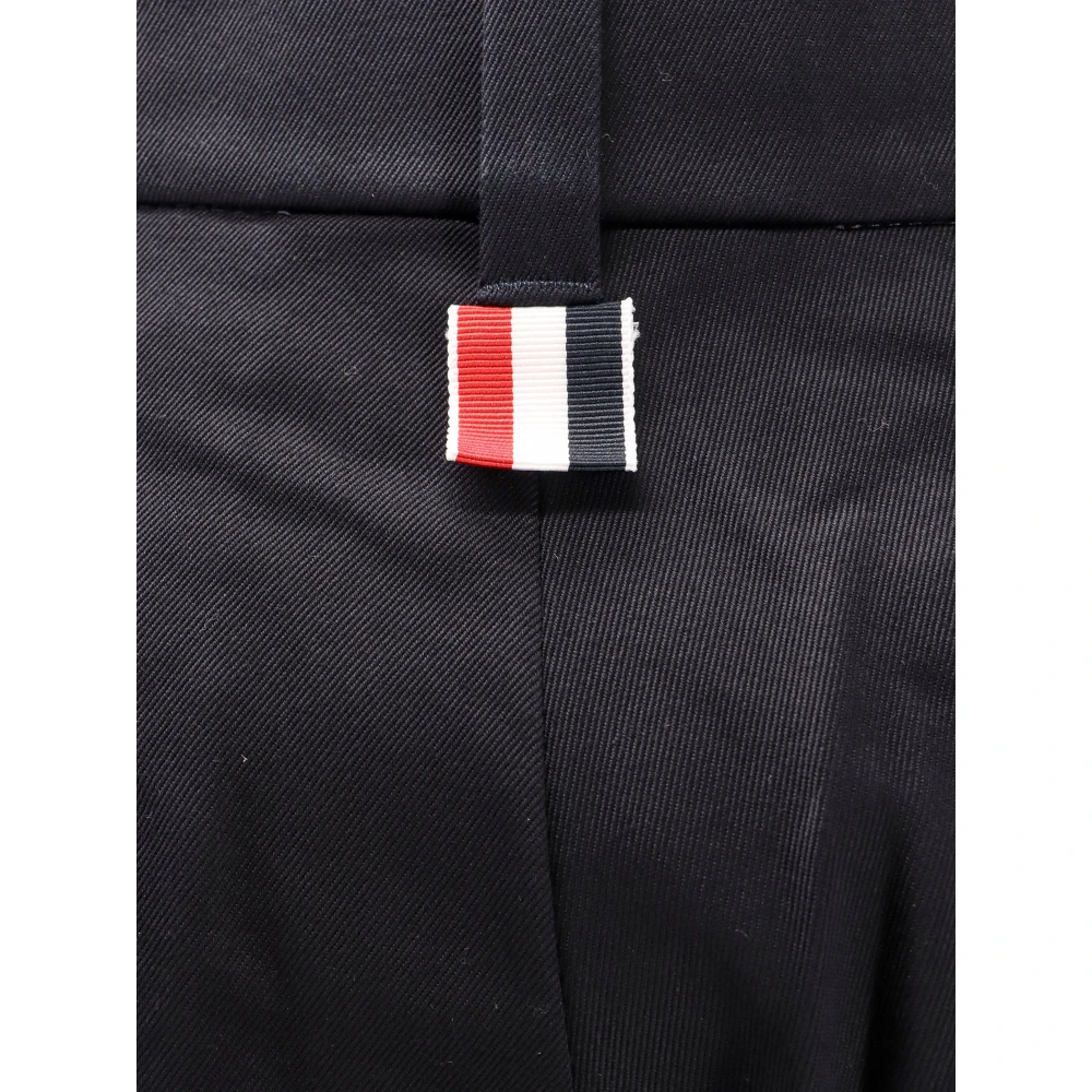 Thom Browne Katoenen combinatiebroek met metalen haken Blue Heren