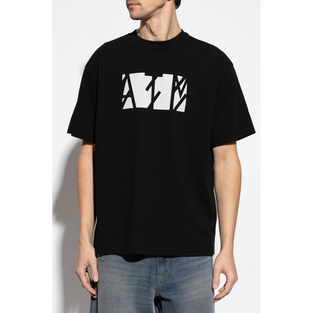 44 Label Group Katoenen T-shirt Black Heren