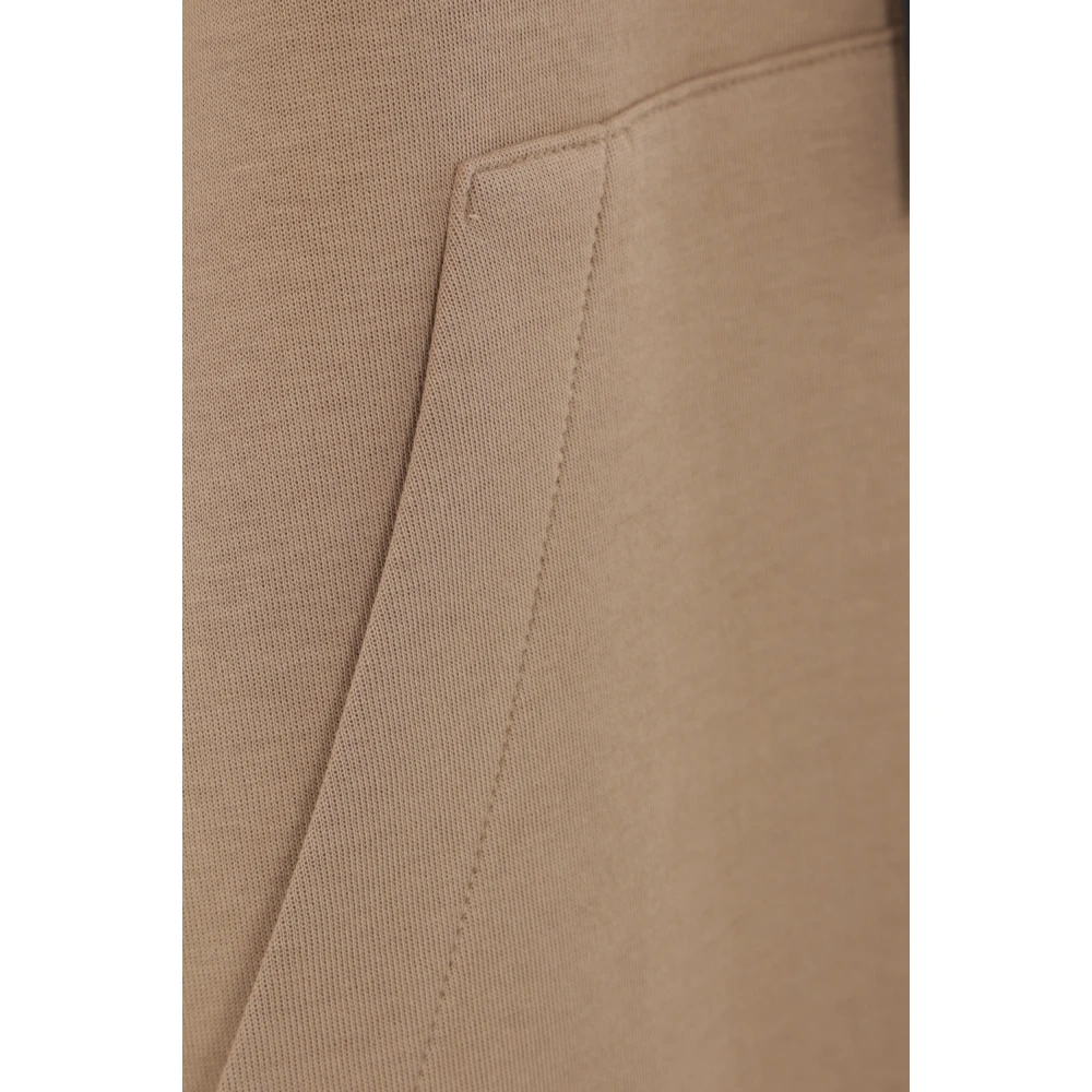Max Mara Bruine Hoodie met Logoprint Brown Dames