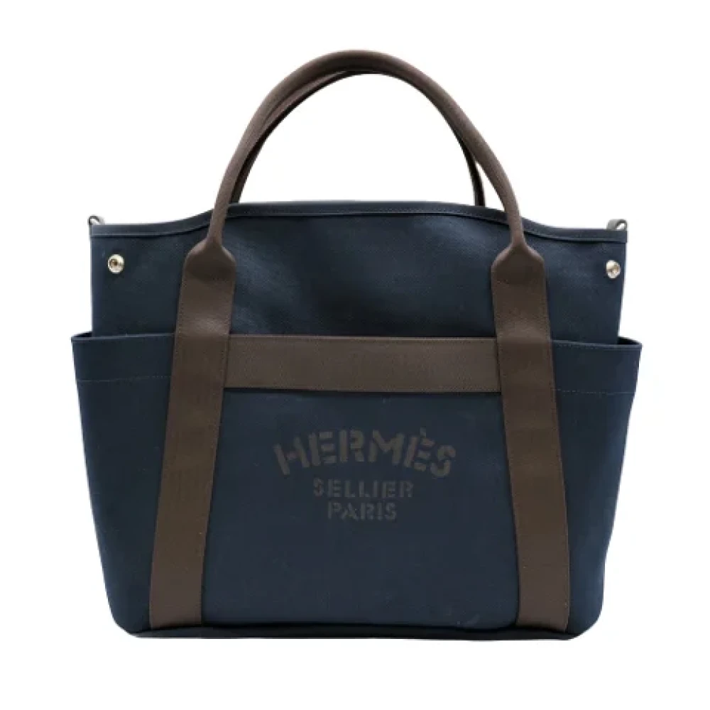 Hermès Vintage Pre-owned Fabric handbags Black Dames