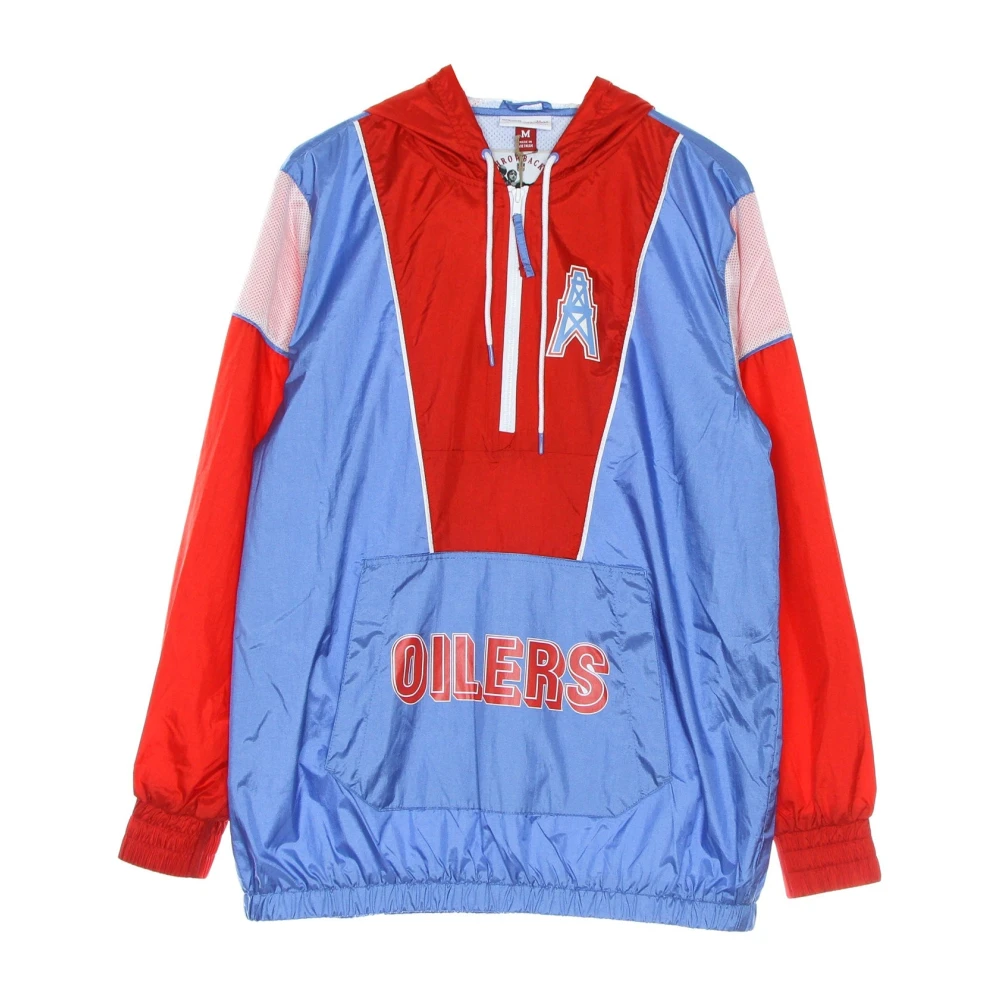 Mitchell & Ness Houston Oilers Windbreaker Blue Heren