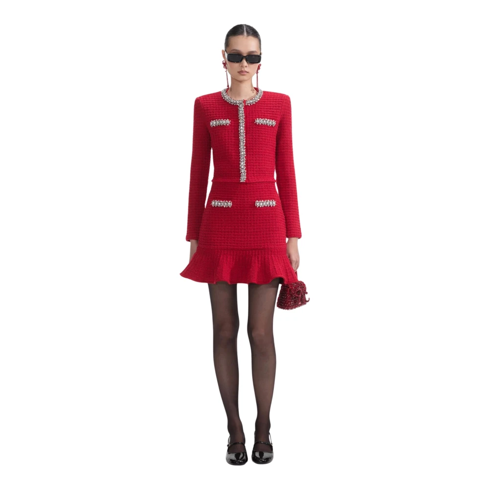 Self Portrait Rode Trui Collectie Red Dames