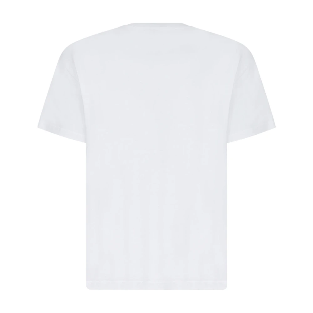 JW Anderson Anker Patch Wit Katoenen T-shirt White Heren