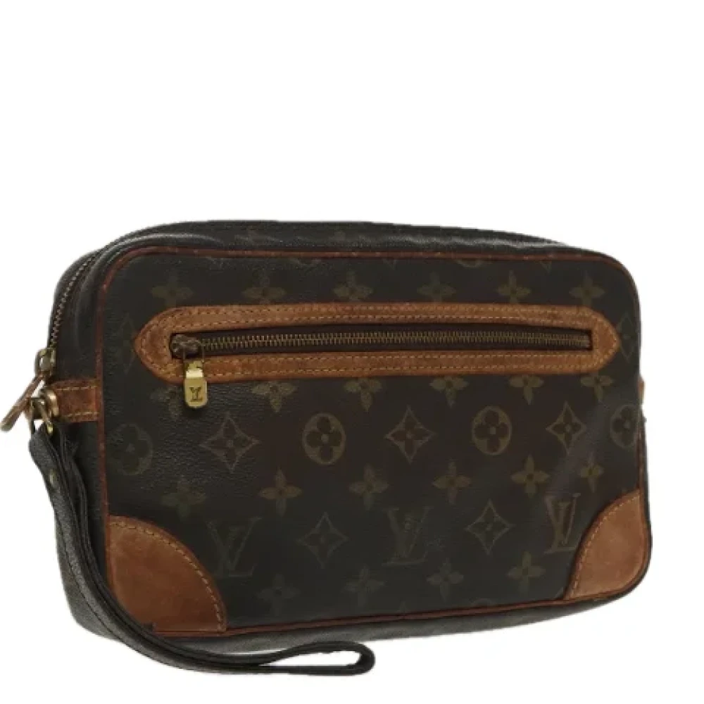 Louis Vuitton Vintage Pre-owned Canvas clutches Brown Dames