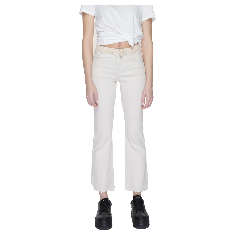 Vero Moda Kick Flare Bootcut Jeans Kollektion Beige, Dam