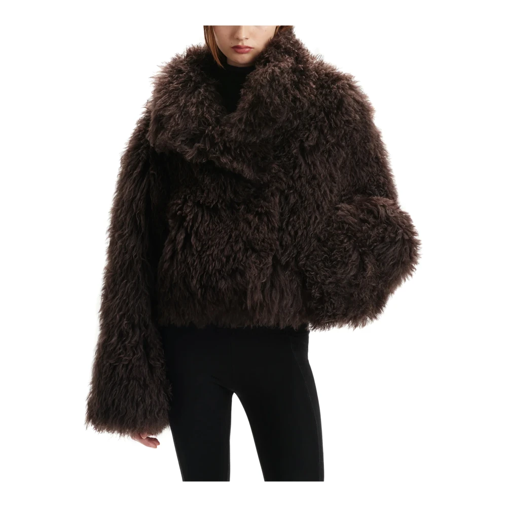 Shoreditch SKI Club Riley Shearling Jas Brown Dames