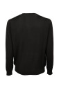 pull-noir-en-soie-et-coton-a-col-rond