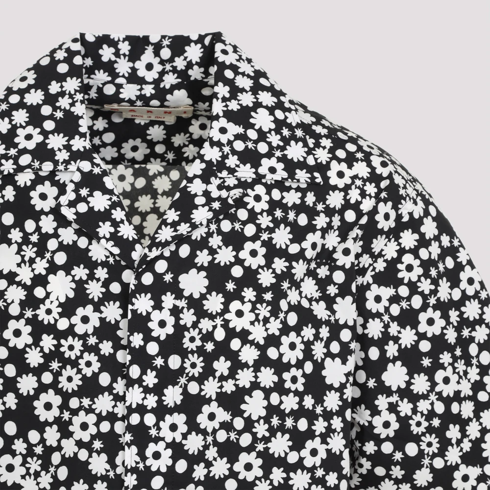 Marni Zwarte Katoenen Stijlvolle Overhemd Black Heren