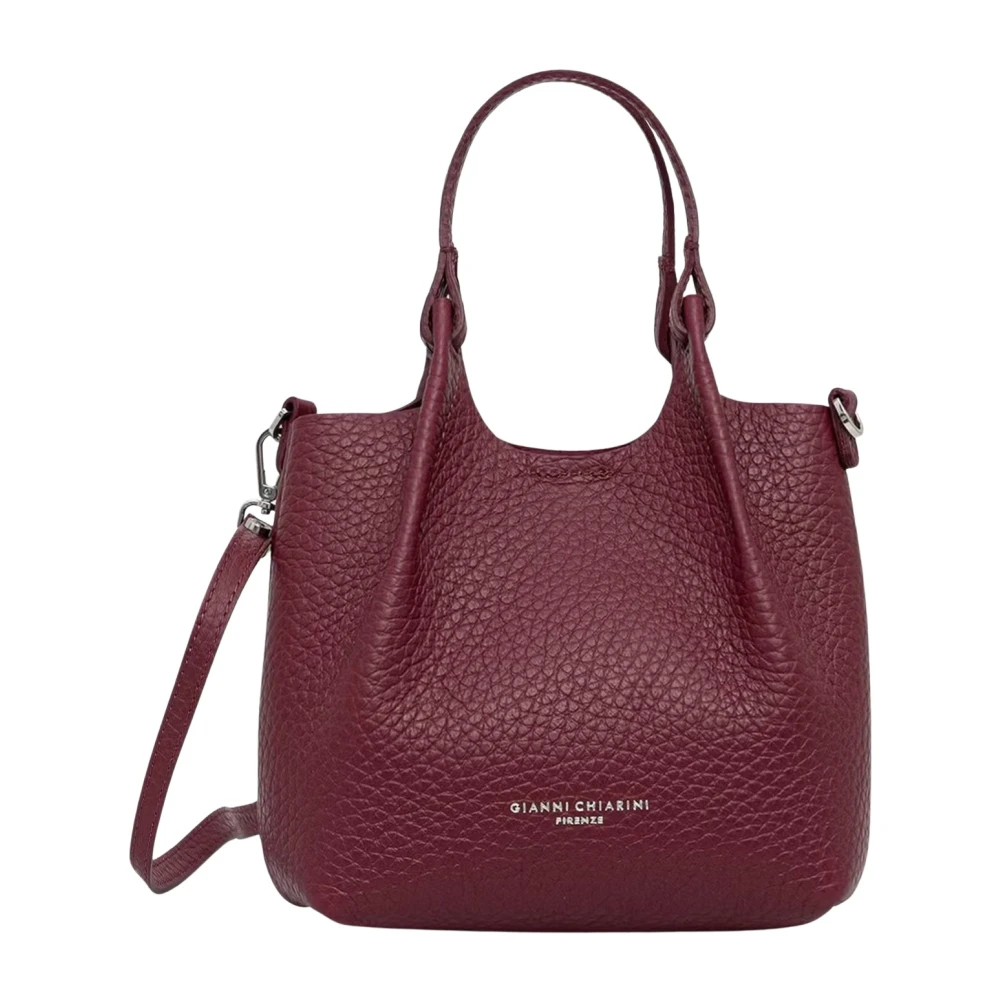 Gianni Chiarini Donna Borsa A Spalla Con Tracolla In Pelle Antique Ruby - Immagine 3
