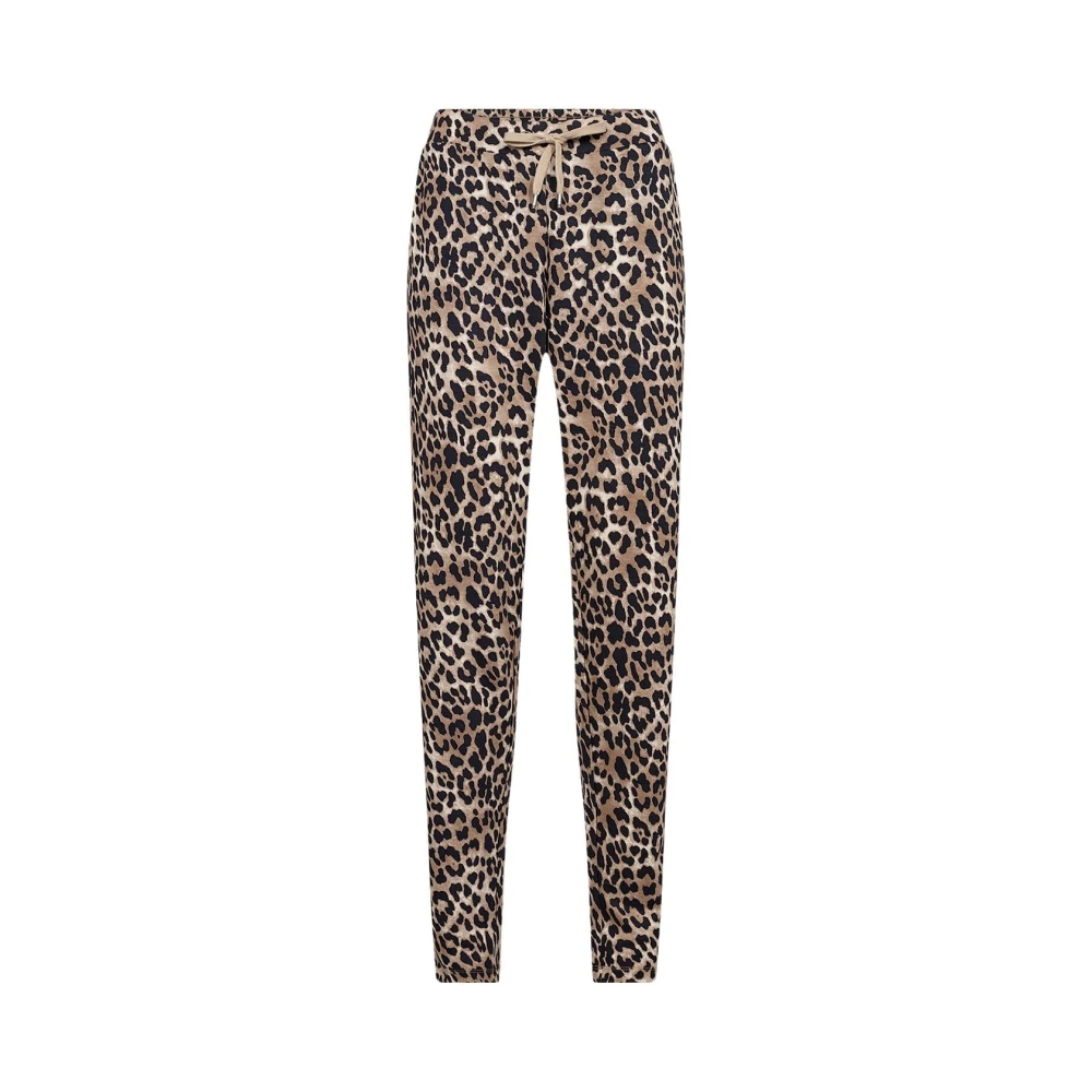 Soyaconcept Dierenprint Trekkoord Broek Brown Dames
