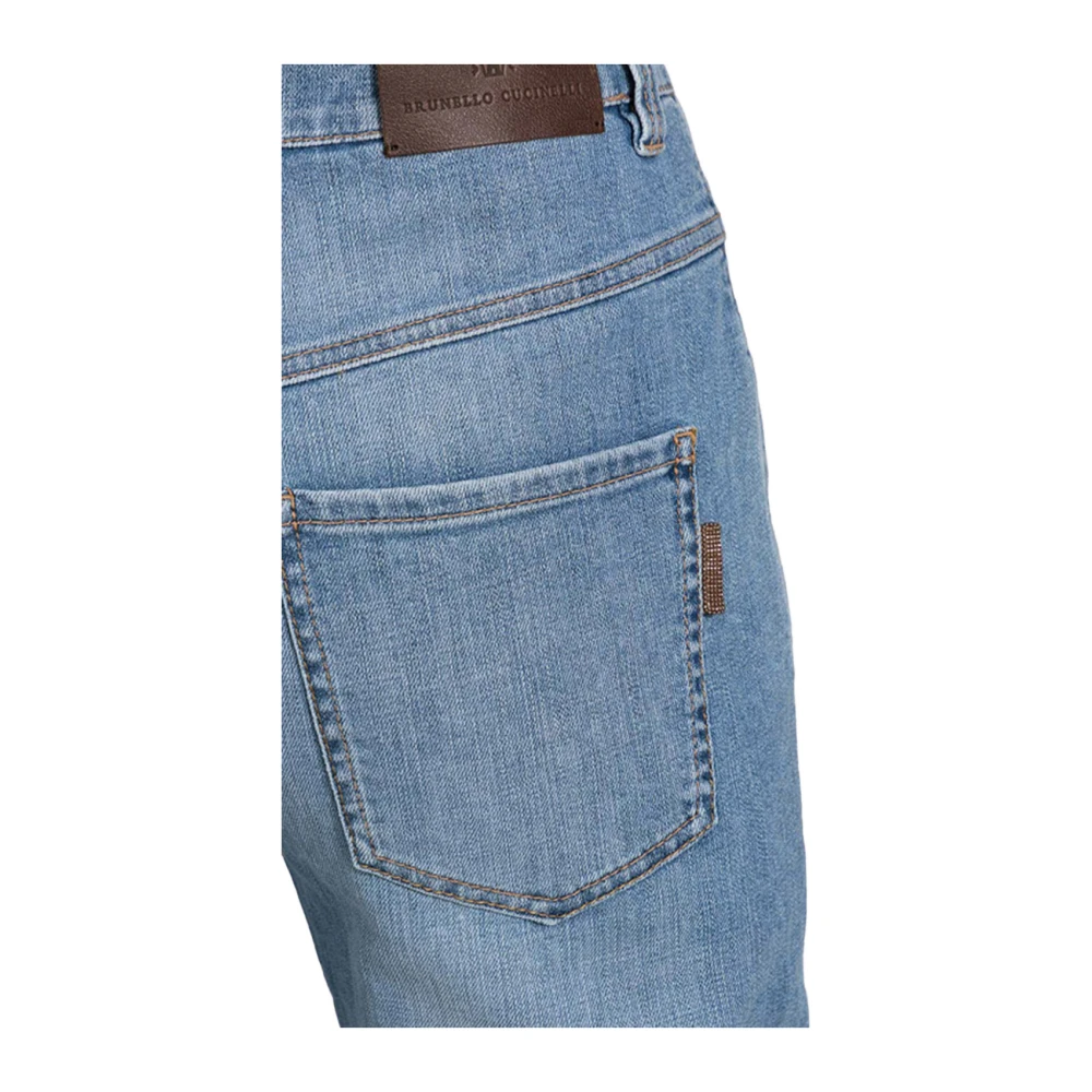 BRUNELLO CUCINELLI Stijlvolle Jeansbroek Blue Dames