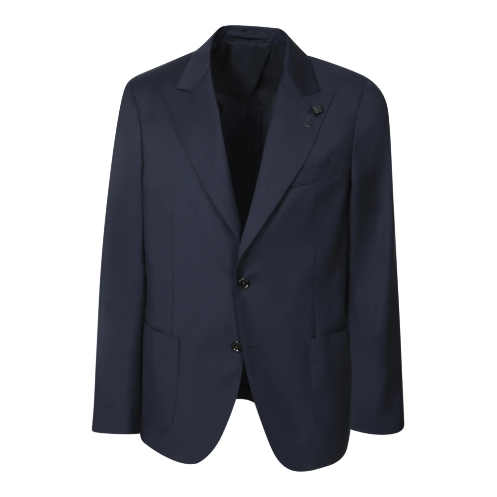 Lardini Blauw pak Verhoog stijl Vakkundig op maat gemaakt Blue Heren