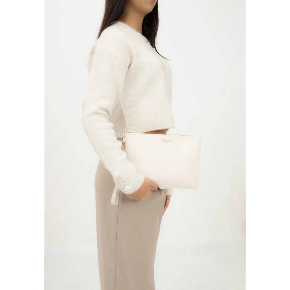 Gaëlle Paris Elegante Ivoor Clutch Tas Beige Dames