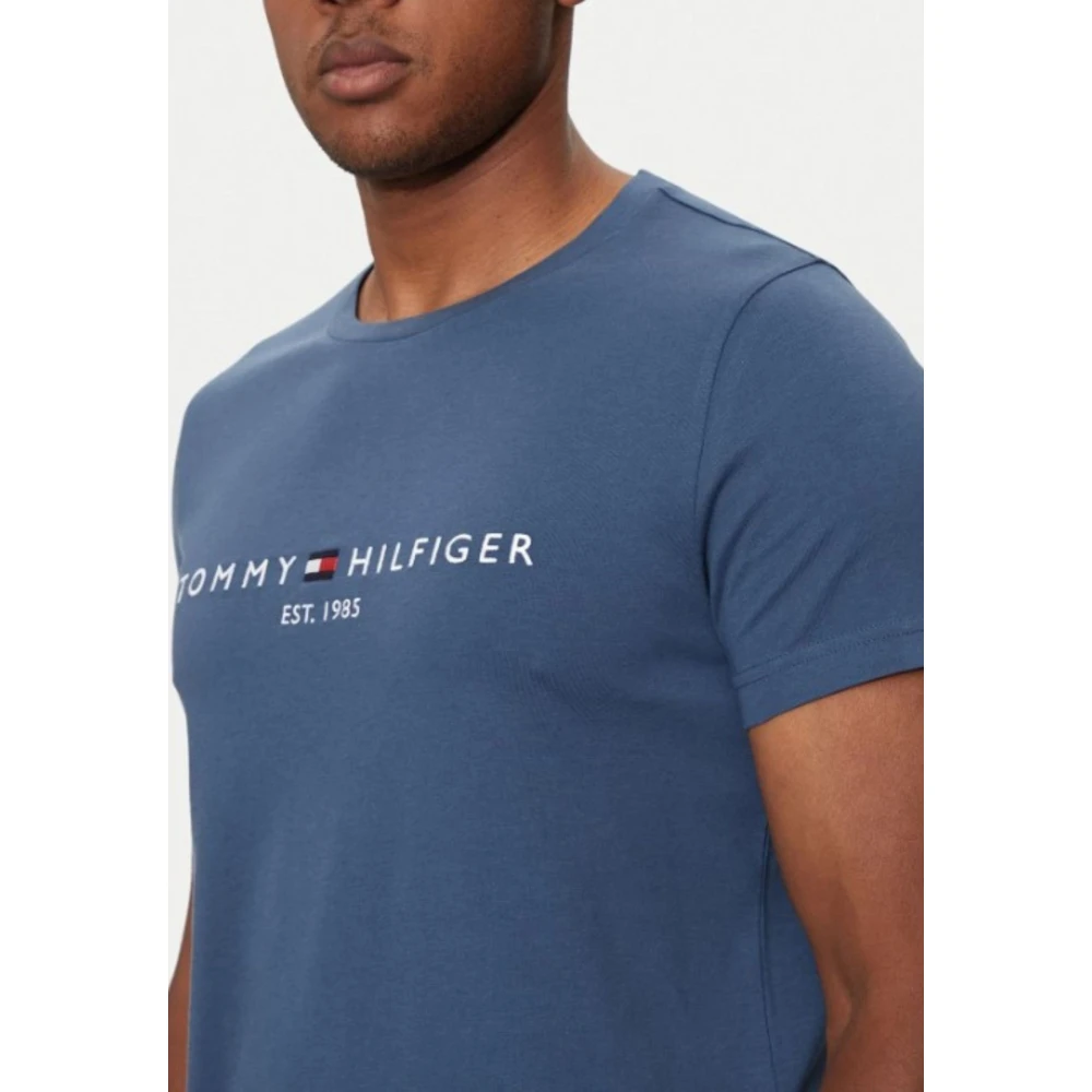 Tommy Hilfiger Heren Logo T-shirt Blue Heren