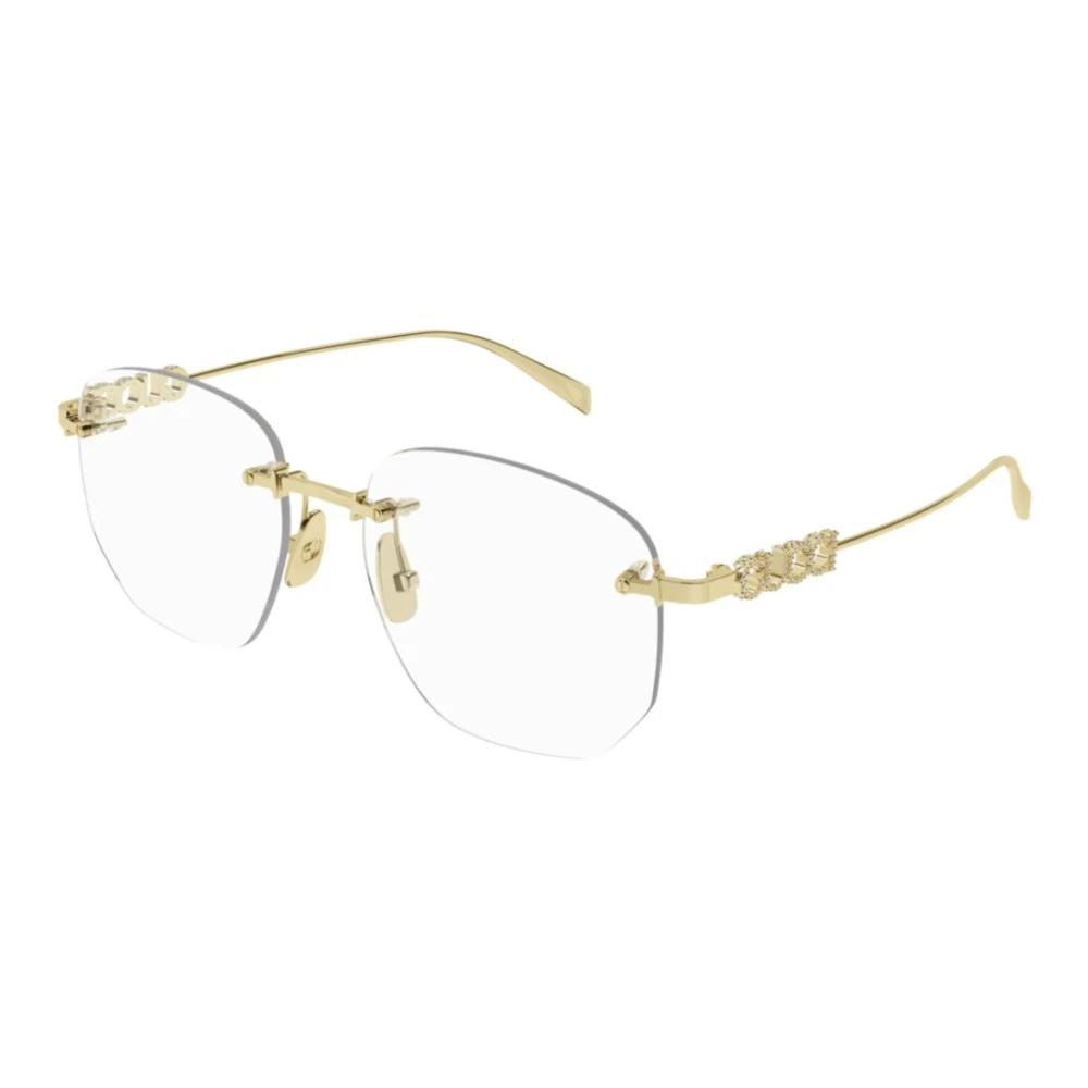 Gucci Stijlvolle brilmontuur voor modeliefhebbers Yellow Unisex