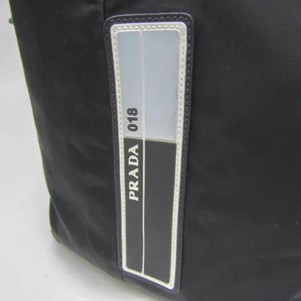 Prada Vintage Pre-owned Nylon shoulder-bags Black Dames