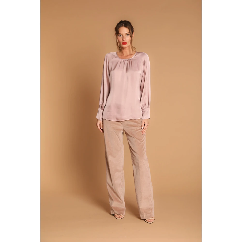 Mason's Elegante Viscose Winter Shirt Carla Pink Dames