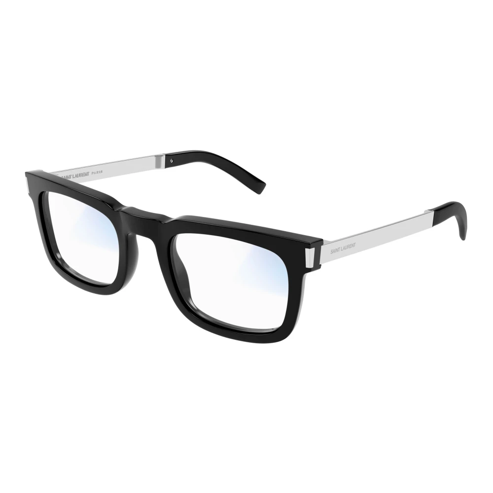 Saint Laurent Black/Blue Sunglasses with Beyond Grey Lenses Black, Unisex