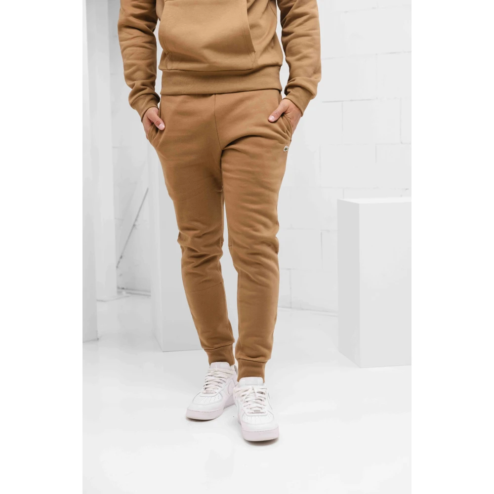 Lacoste Hoodie Trainingsset Brown Heren