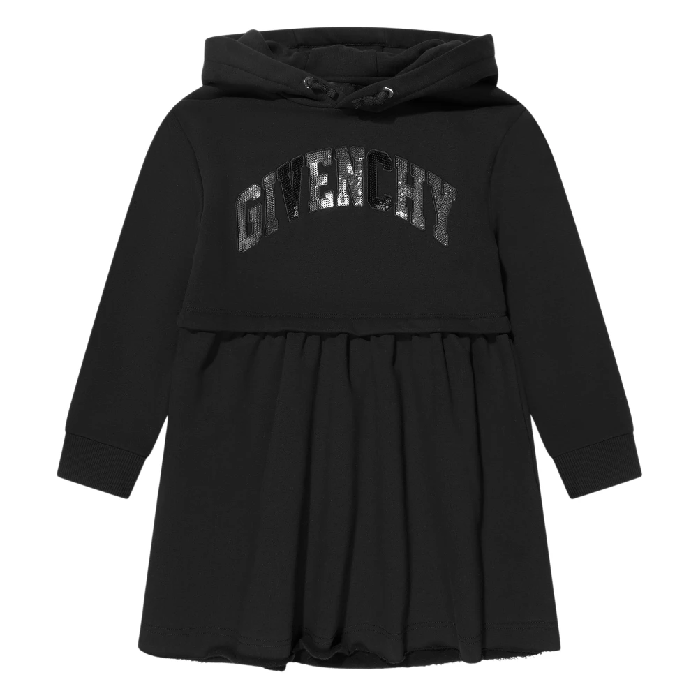 Givenchy Girls Black Dresses, 14 Y, Hooded Logo Dress