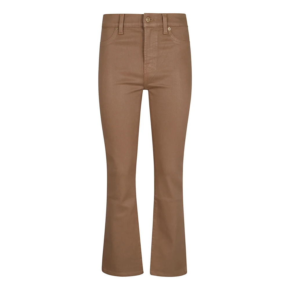 7 For All Mankind Bootcut Jeans in Luxe Vintage Denim Brown Dames