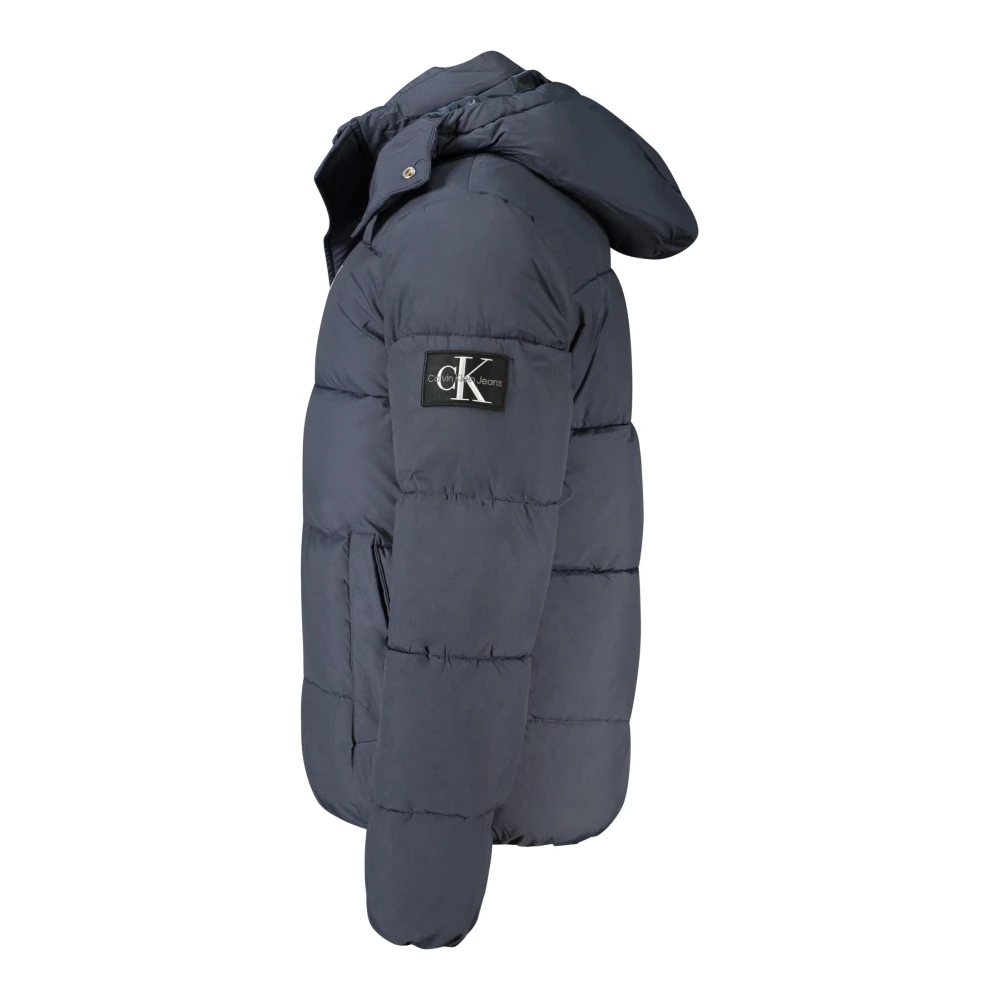 Calvin Klein Blauwe Hoodie met Afneembare Capuchon Blue Heren