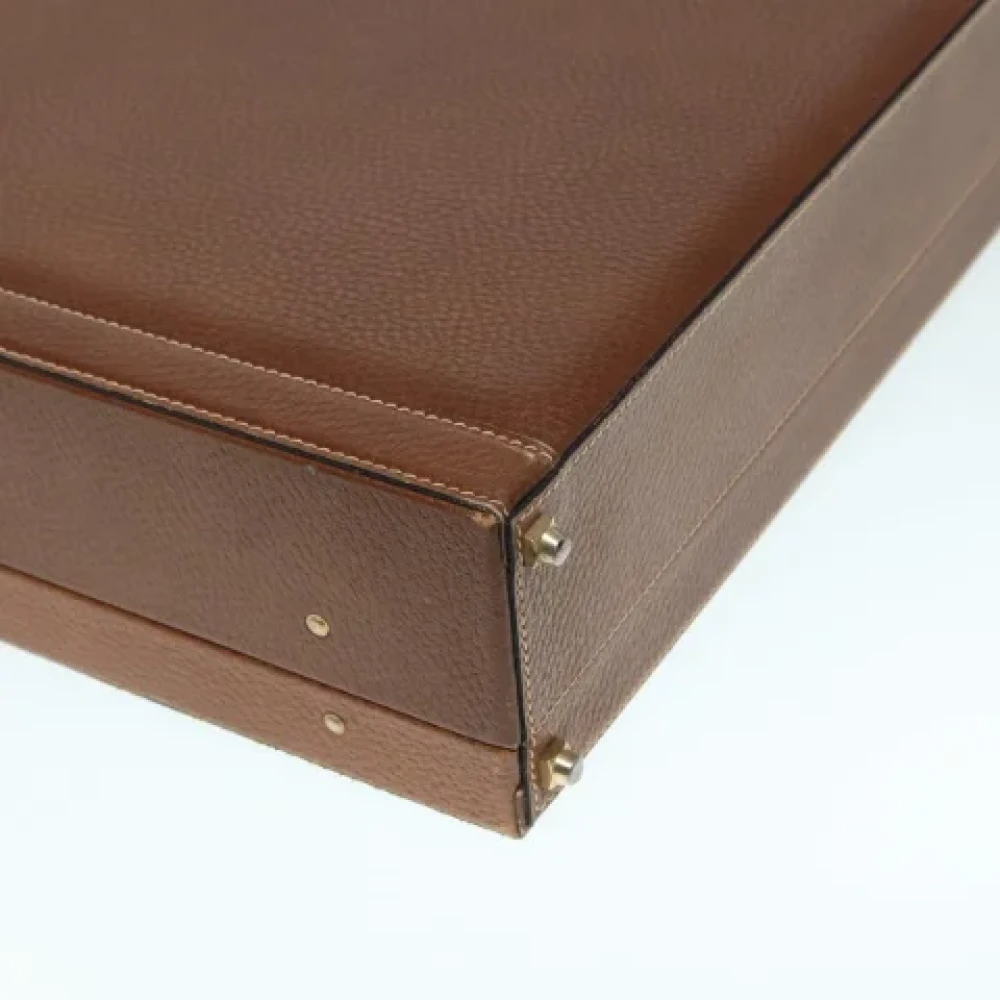 Loewe Pre-owned Leather briefcases Brown Dames