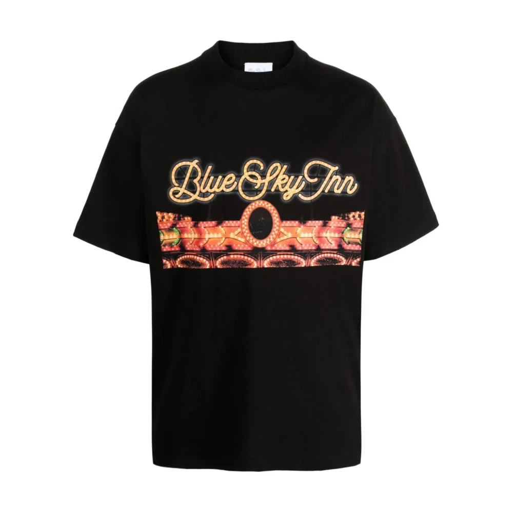 Blue Sky Inn Logo Print T-shirts en Polos in Zwart Black Heren