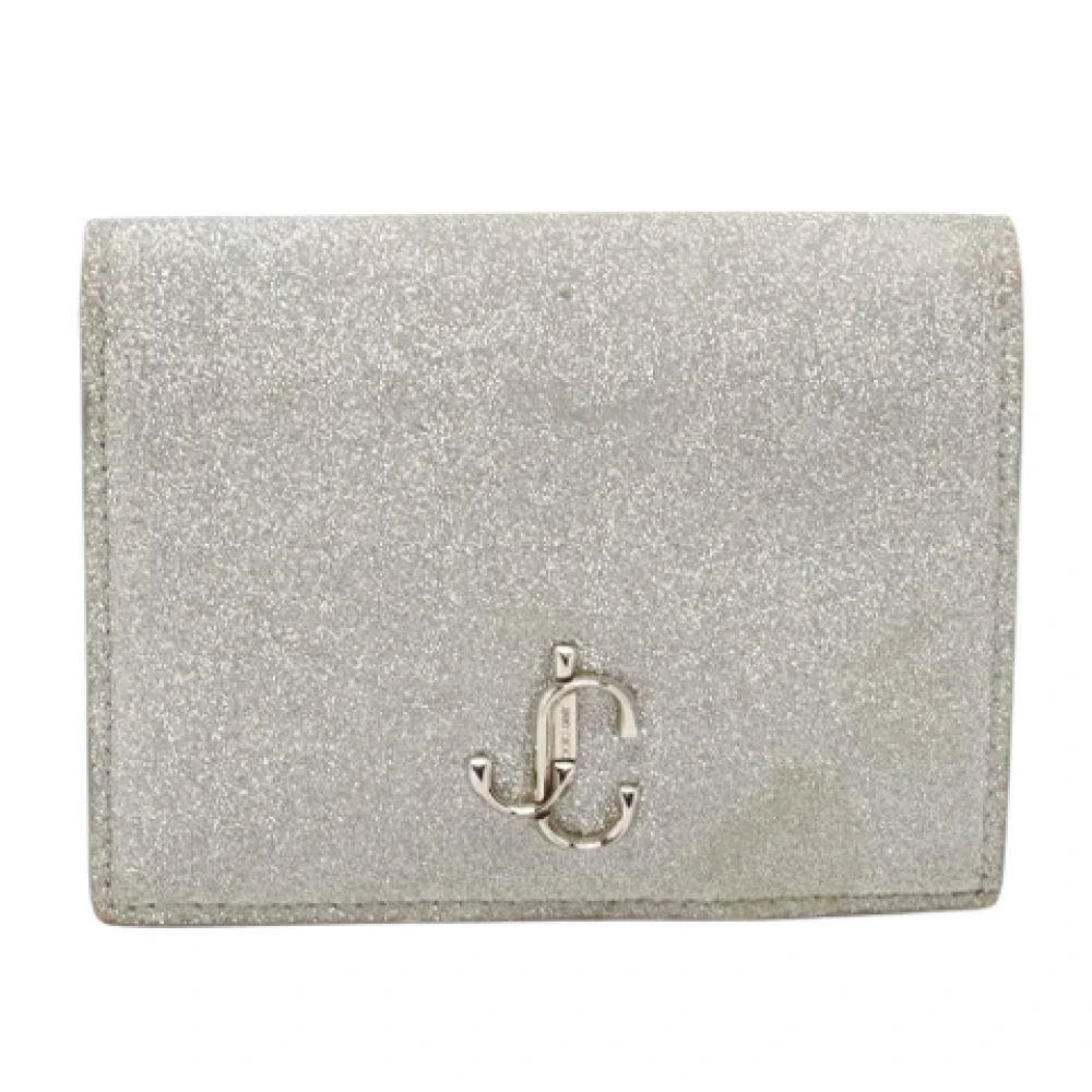 Jimmy Choo Pre-owned Fabric wallets Gray Dames