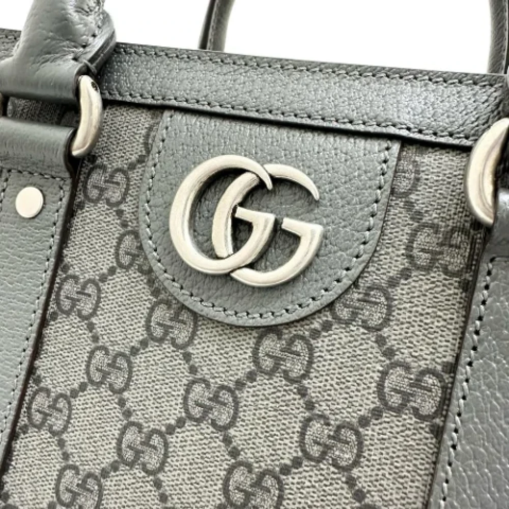 Gucci Vintage Pre-owned Canvas totes Gray Dames