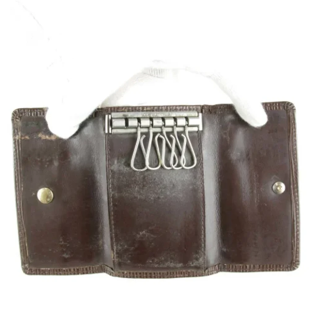 Louis Vuitton Vintage Pre-owned Leather key-holders Brown Dames