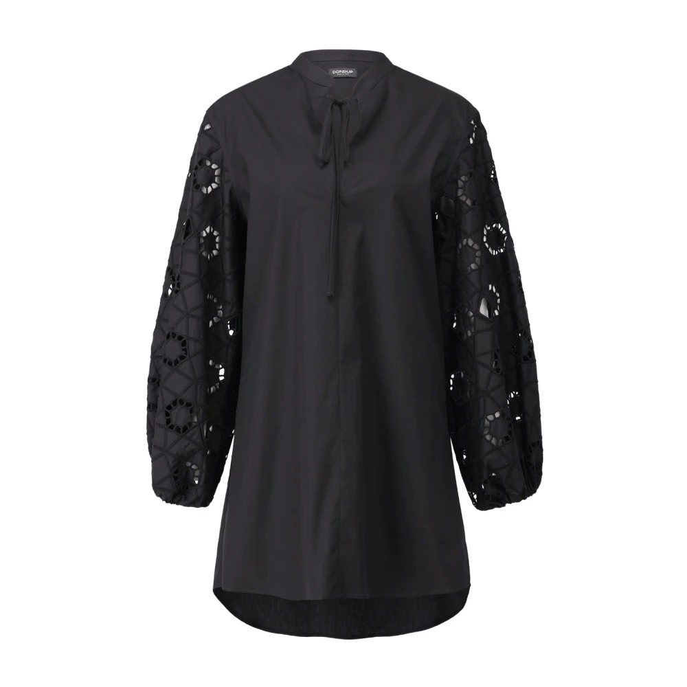 Dondup Jurk met borduurwerk Black Dames
