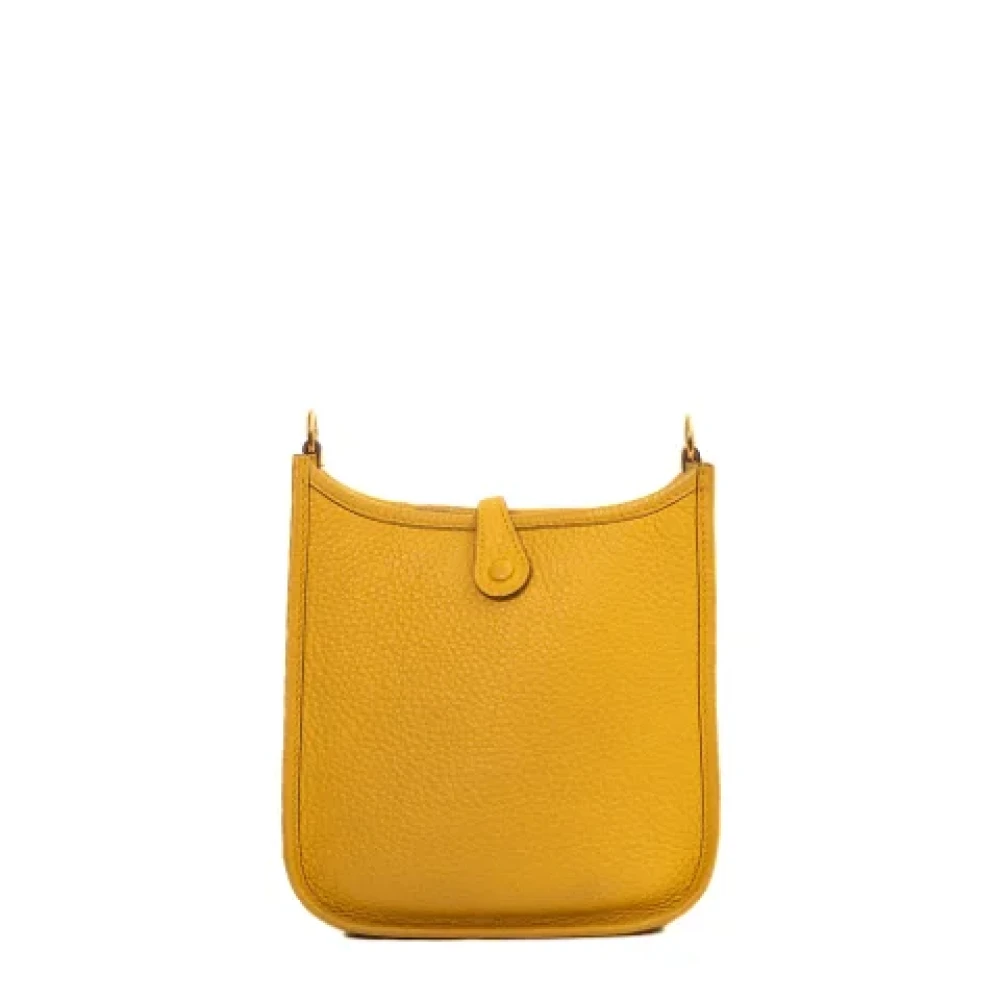 Hermès Vintage Pre-owned Leather shoulder-bags Yellow Dames