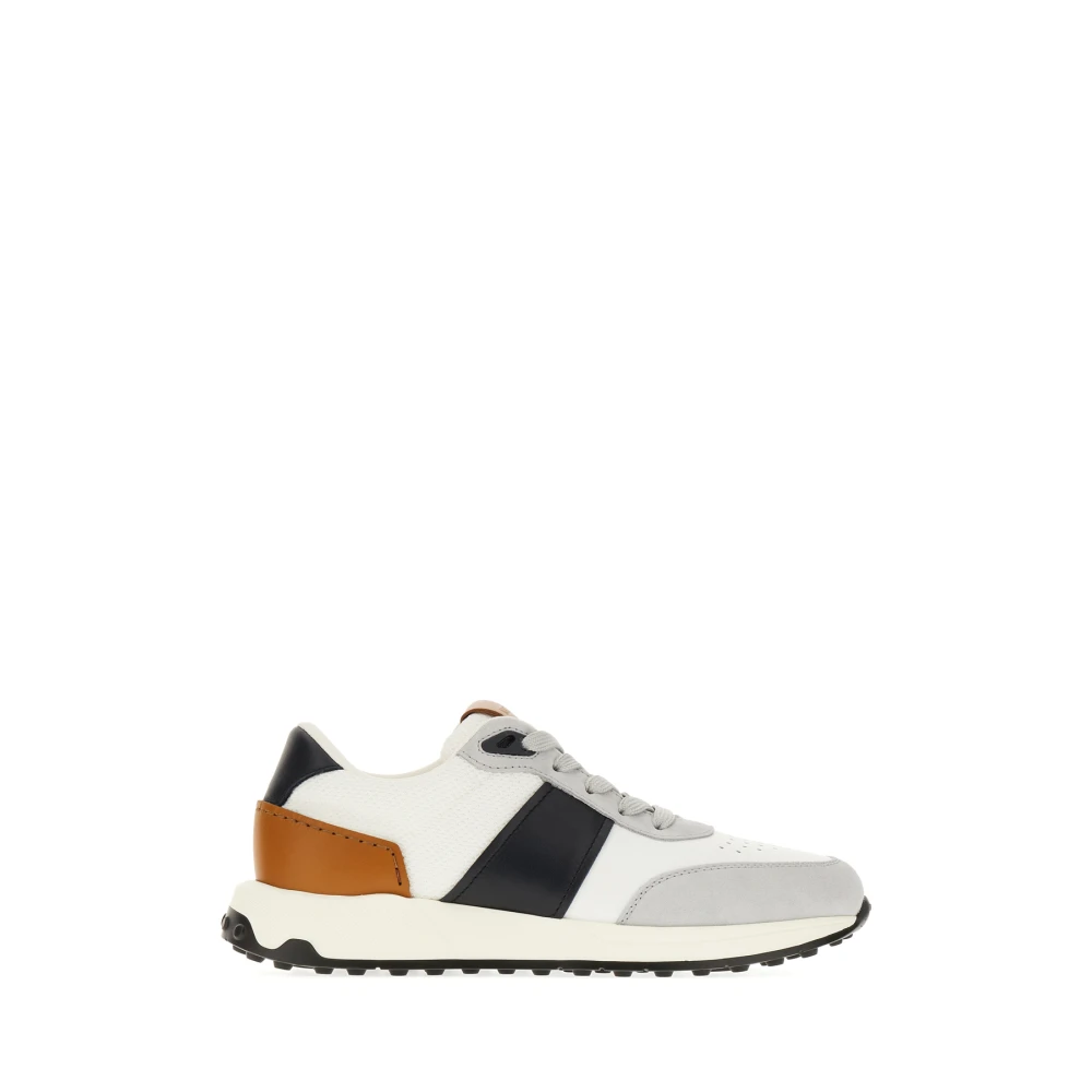 Tod’s Panelled leren sneakers Heren Schoenen Veelkleurig Multicolor
