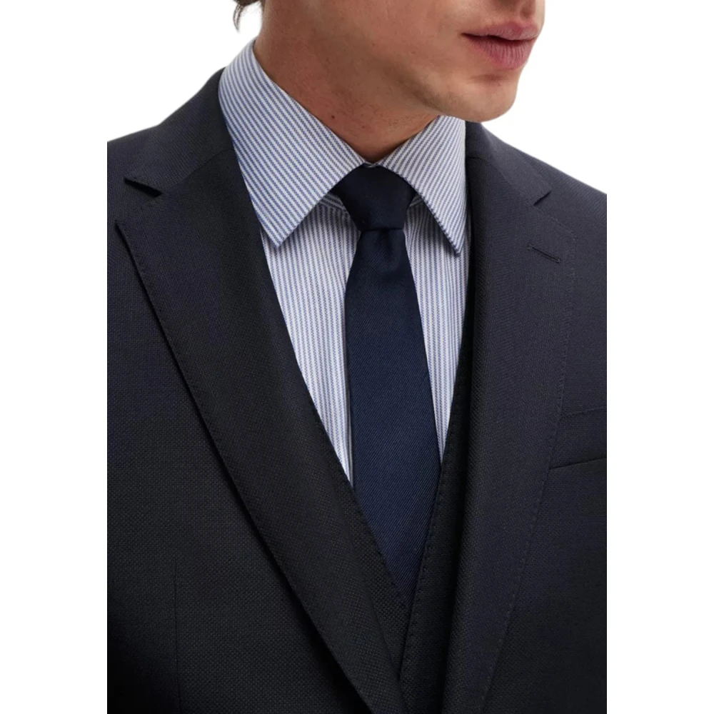 Boss Donkerblauw stijlvol pak Blue Heren