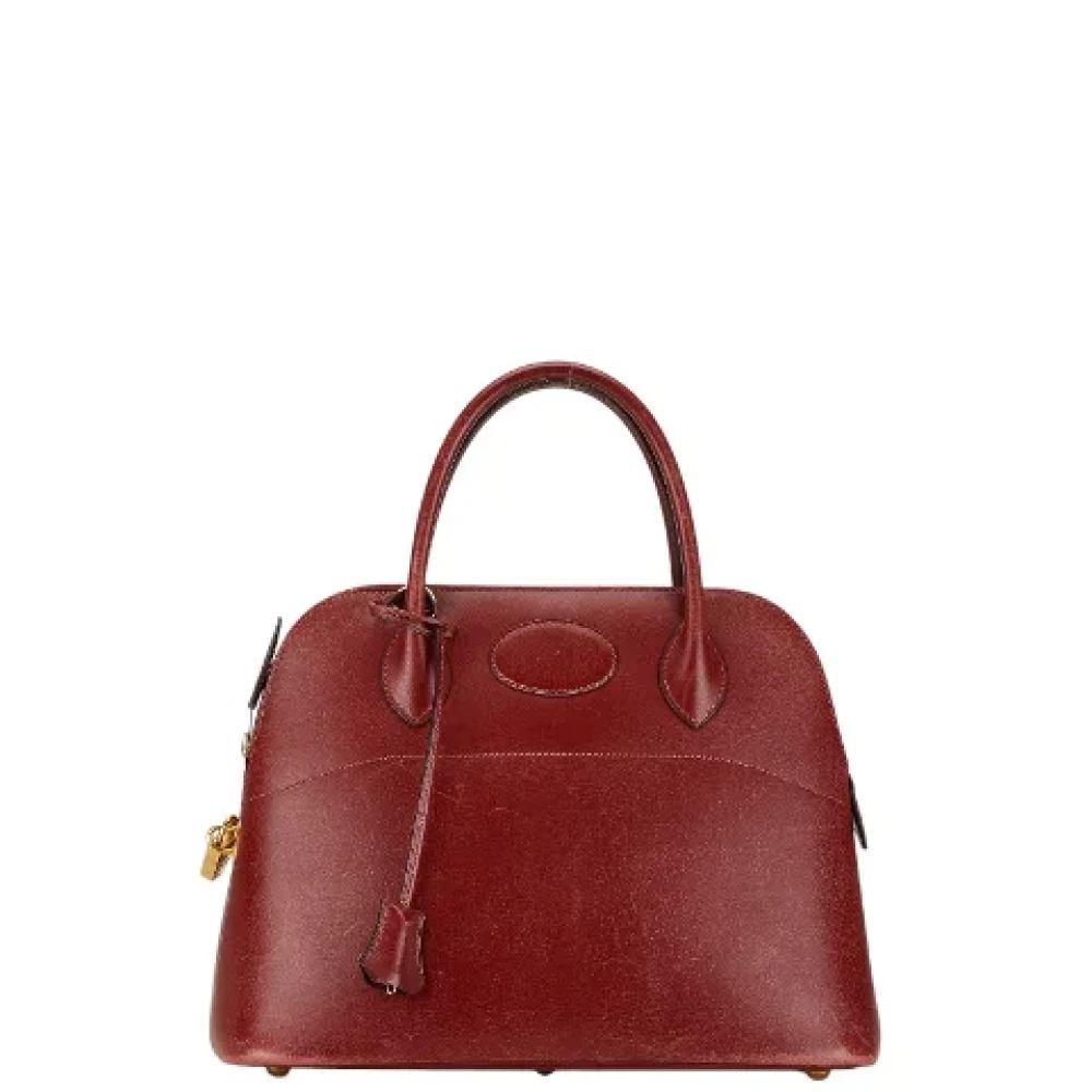 Hermès Vintage Pre-owned Leather handbags Red Dames